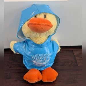Niagara Falls Maid Of The Mist Plush Duck With Raincoat Stuffed Animal